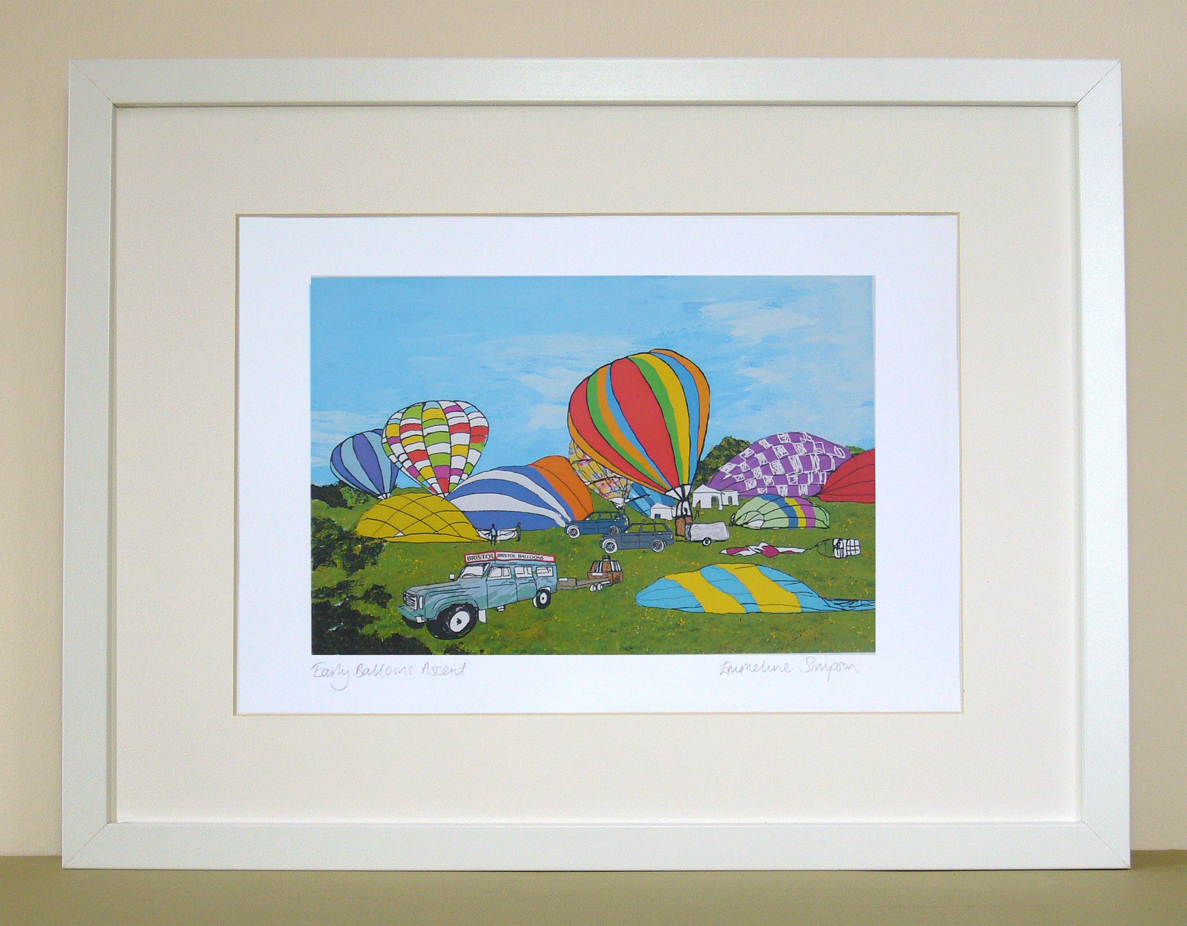 Early Balloon Ascent Bristol Print