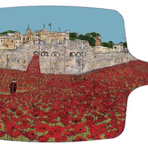 Poppies at the Tower of London Chopping board