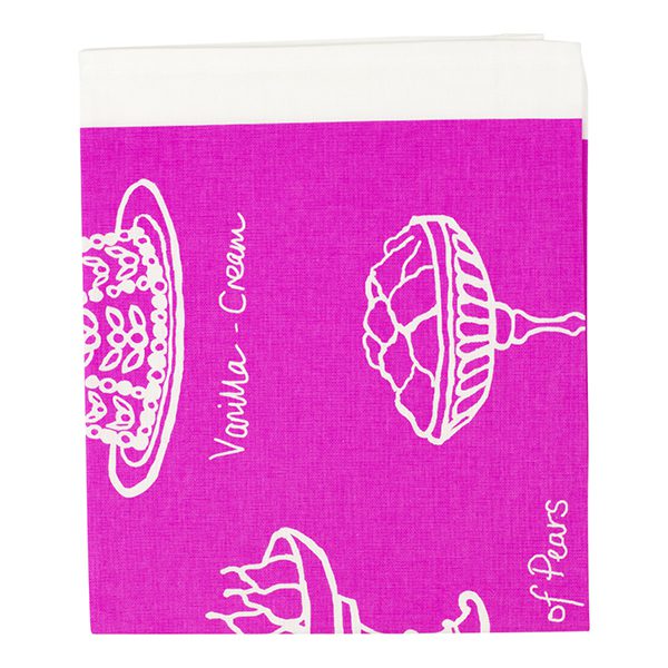 Victorian Desserts Tea Towel Pink